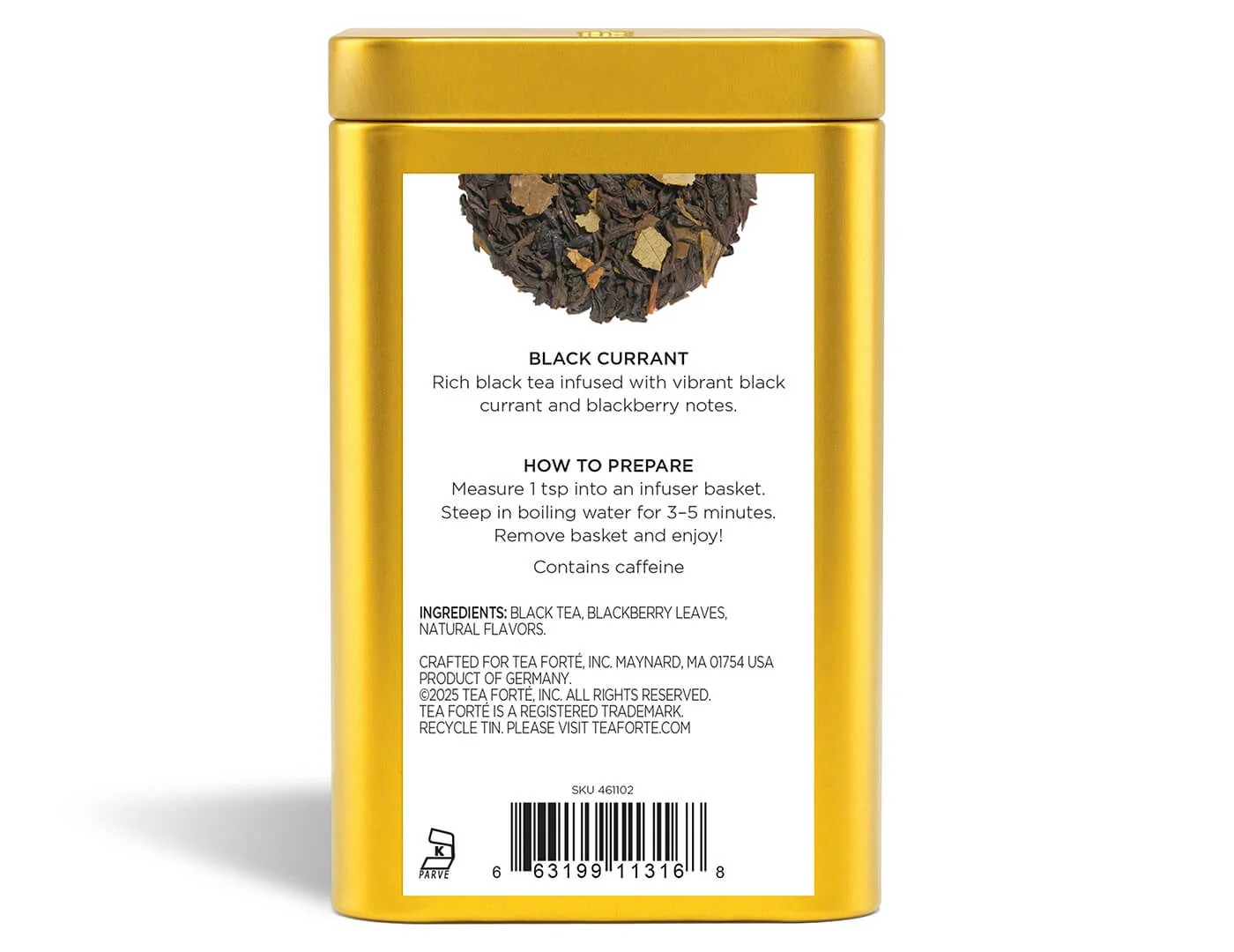 Black Currant Loose Leaf Tea Canister - Image 5
