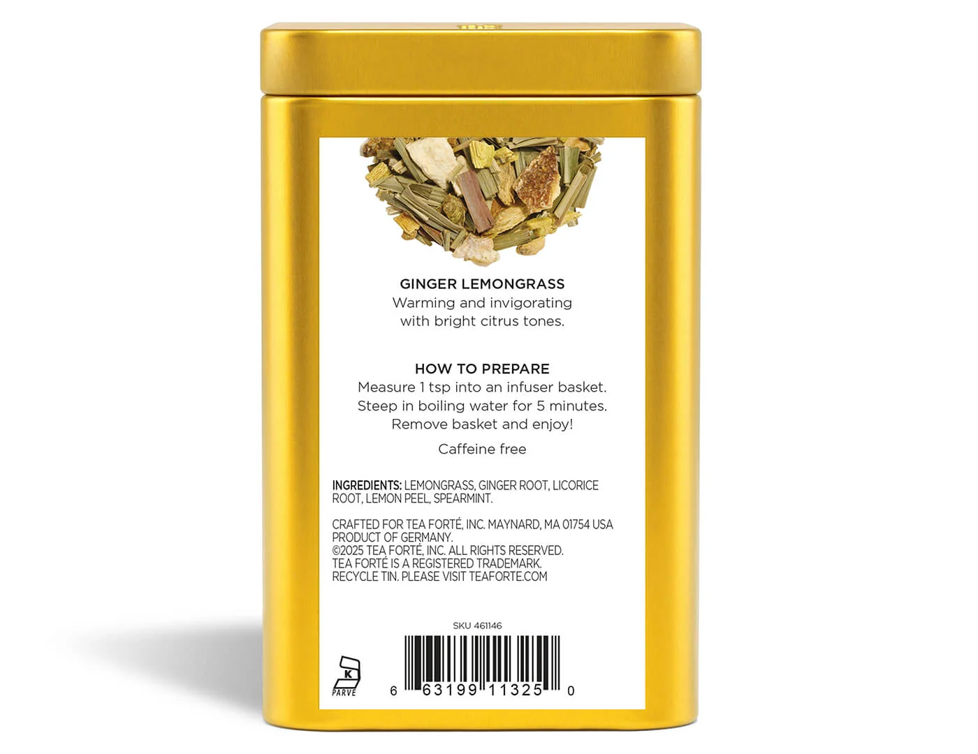 Ginger Lemongrass Loose Leaf Tea Canister - Image 5