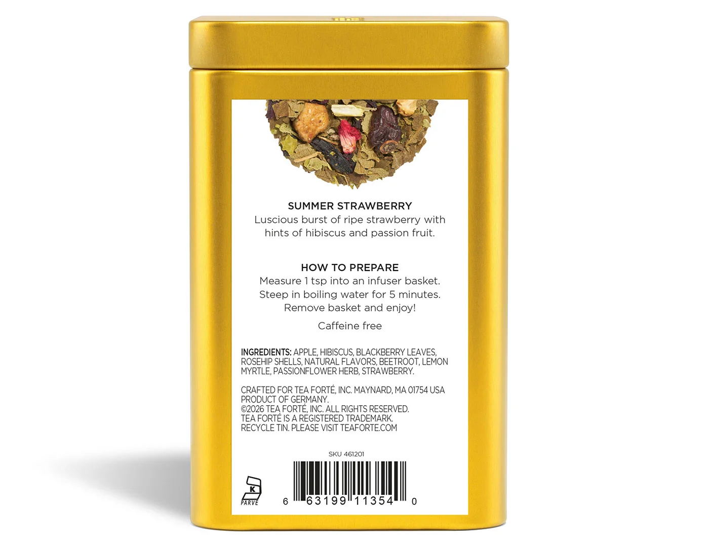 Summer Strawberry Loose Leaf Tea Canister - Image 5
