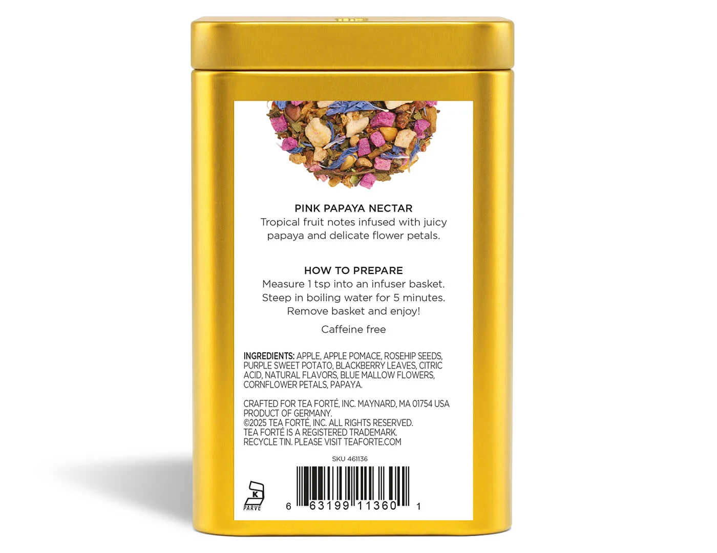 Pink Papaya Nectar Loose Leaf Tea Canister - Image 5