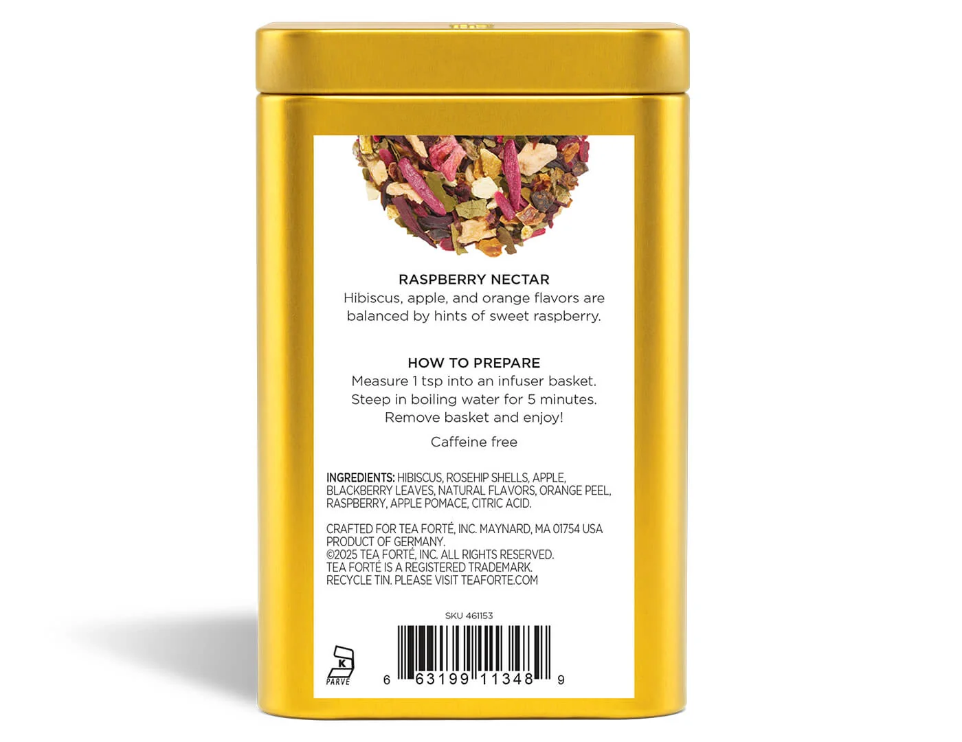 Raspberry Nectar Loose Leaf Tea Canister - Image 5
