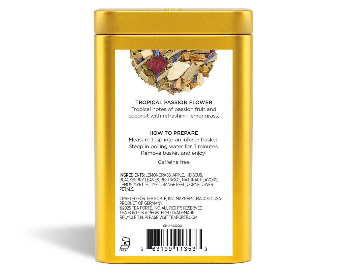 Tropical Passion Flower Loose Leaf Tea Canister - Image 5