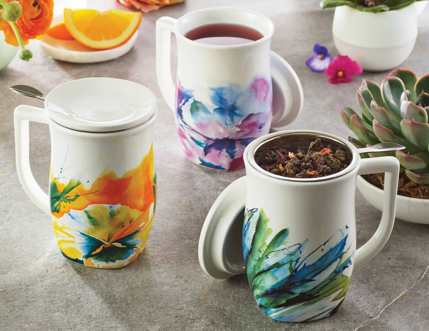 Fiore Steeping Cup with Infuser Verbena Blossom - Image 4