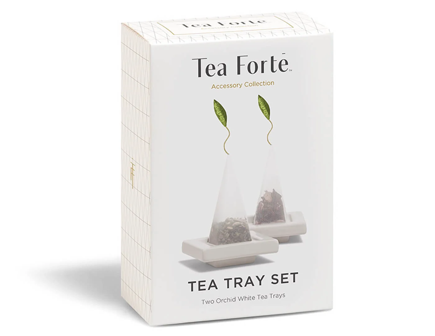Tea Trays Orchid White - Set of Two - Image 5