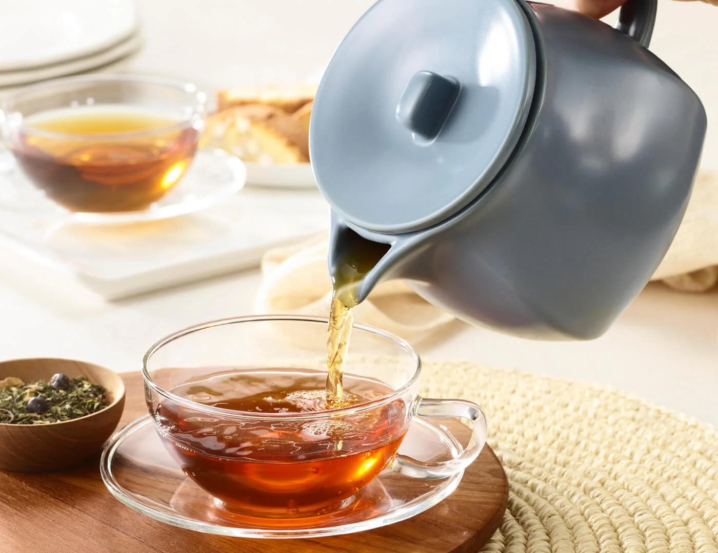 Fiore Teapot with Infuser Stone Blue - Image 8